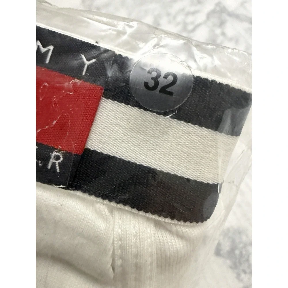 2002 Tommy HILFIGER Briefs Flag Waistband Sz 32 Mid-rise Cotton Vintage 3 Pack